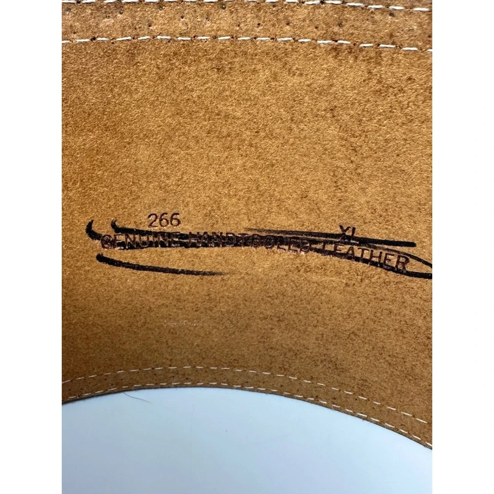 3D Women's Belt Hand Loomed Leather 4